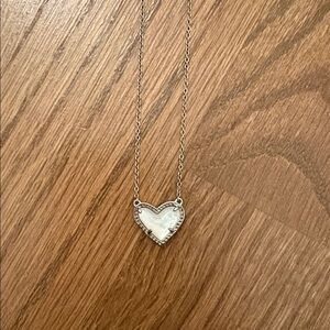 Kendra Scott Silver Heart Necklace